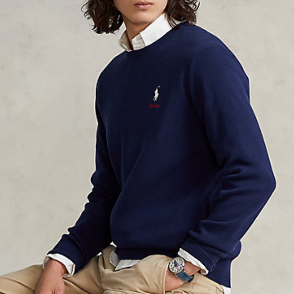 NWT Polo Ralph Lauren Cotton Crewneck Sweater